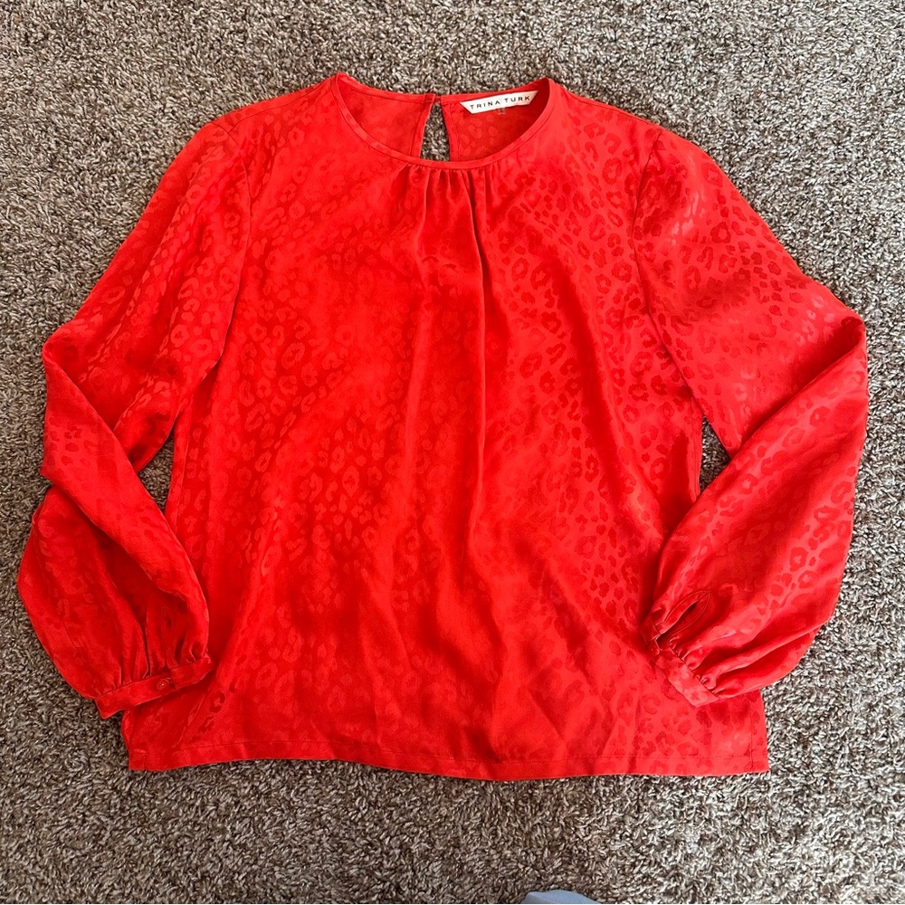 Trina Turk 100% Silk Blouse